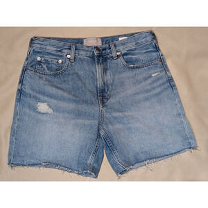 Everlane Denim Cut Off Shorts 28 Medium Wash Organic Cotton Blue Jean Casual